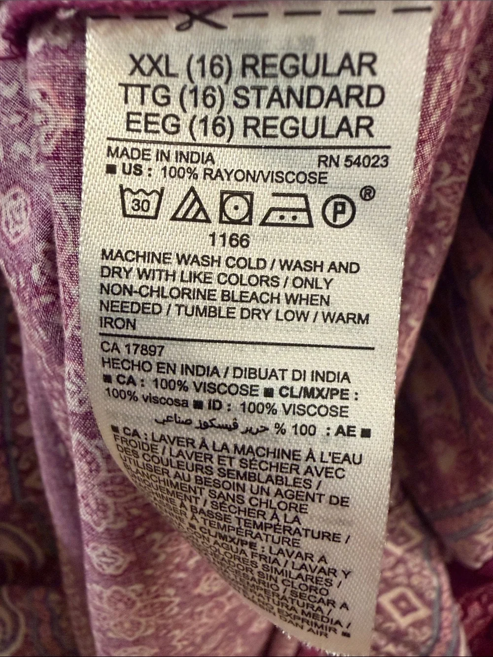 Old Navy Girls Paisley Border Flutter Dress Size 16 (XXL)